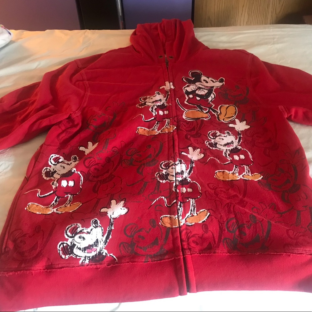 Disney Store Women’s 2XL Mickey Mouse ZIP Hoodie